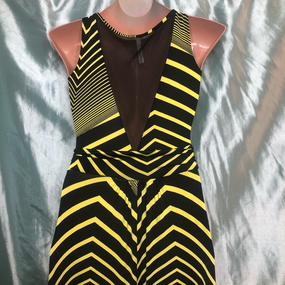 Trippy mesh front/back sexy maxi dress, S - Picture 4 of 5